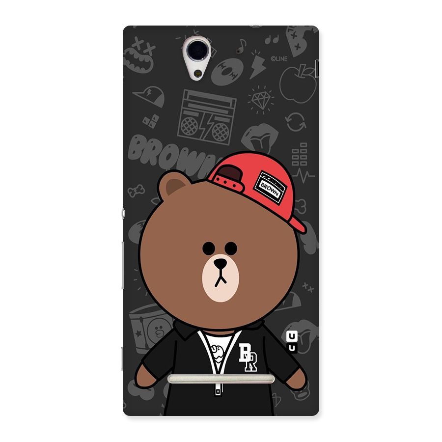 Panda Brown Back Case for Sony Xperia C3