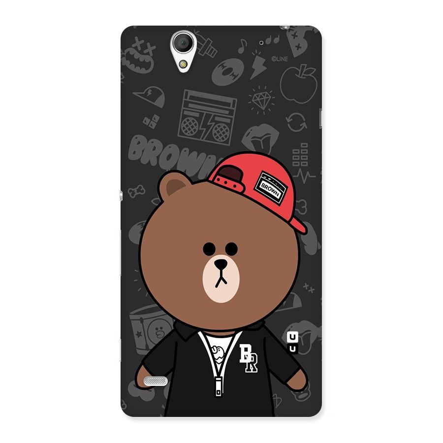 Panda Brown Back Case for Sony Xperia C4