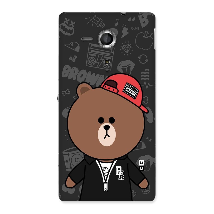 Panda Brown Back Case for Sony Xperia SP