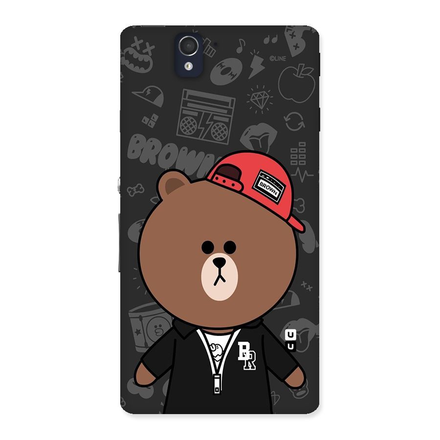 Panda Brown Back Case for Sony Xperia Z