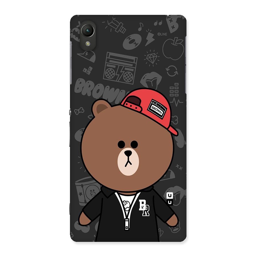 Panda Brown Back Case for Sony Xperia Z2
