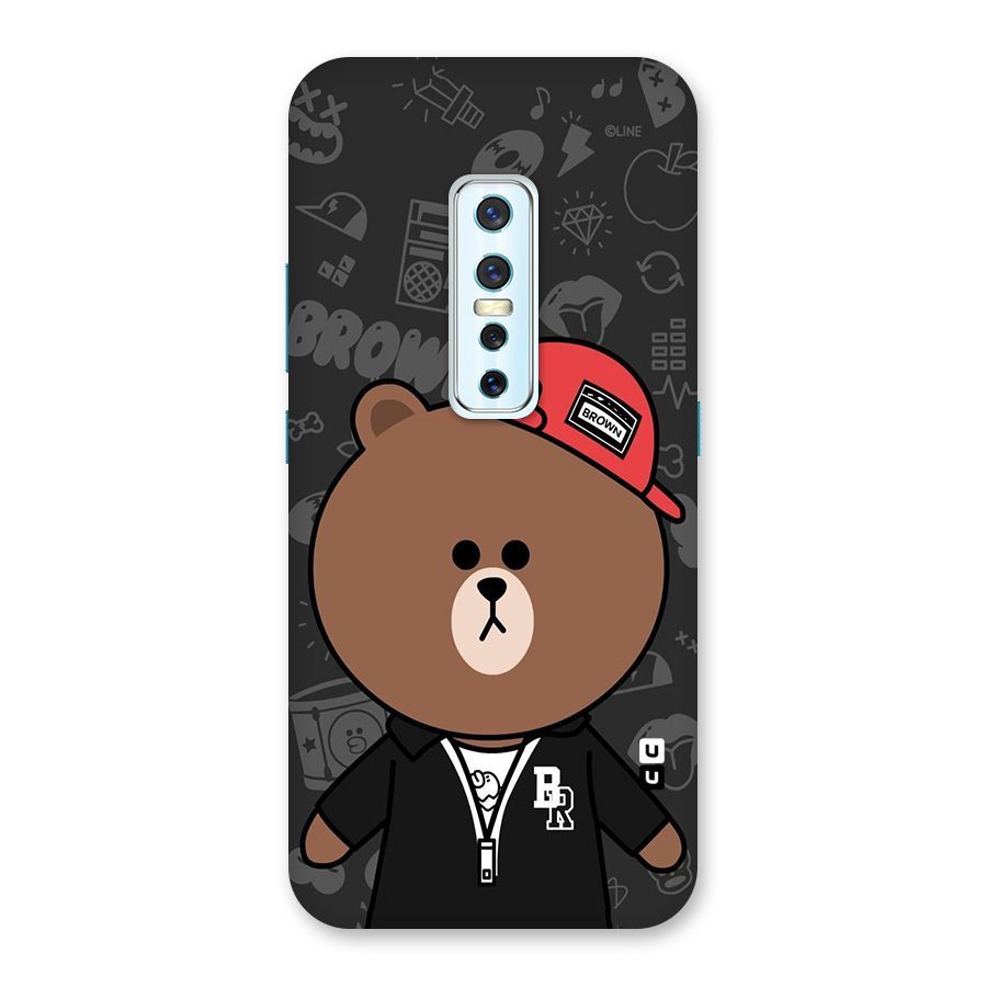Panda Brown Back Case for Vivo V17 Pro