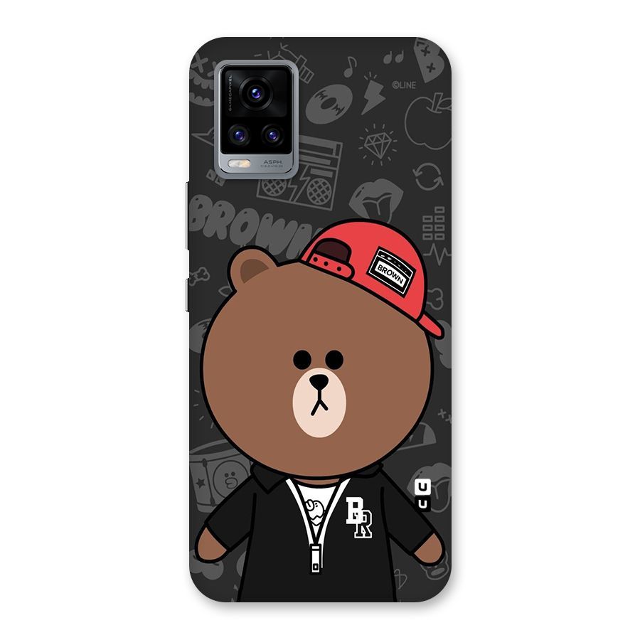 Panda Brown Back Case for Vivo V20