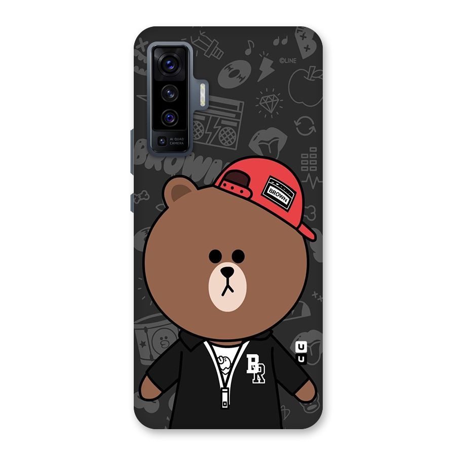 Panda Brown Back Case for Vivo X50