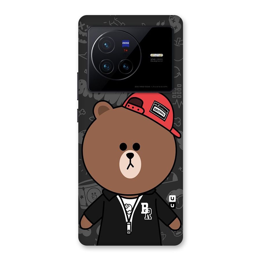 Panda Brown Back Case for Vivo X80