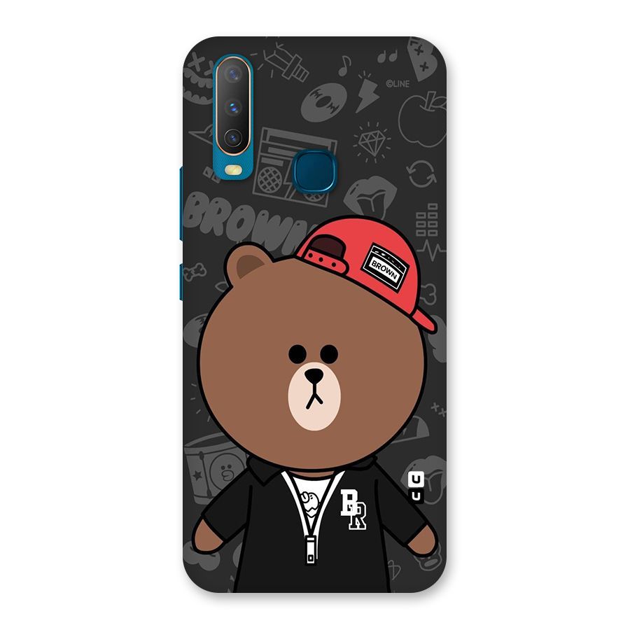 Panda Brown Back Case for Vivo Y12
