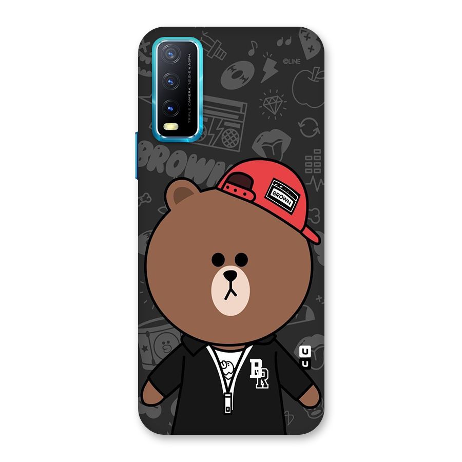 Panda Brown Back Case for Vivo Y20