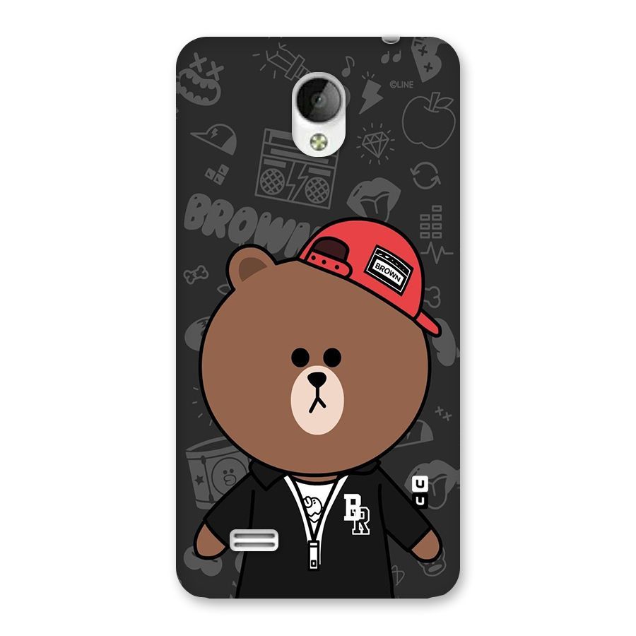 Panda Brown Back Case for Vivo Y21