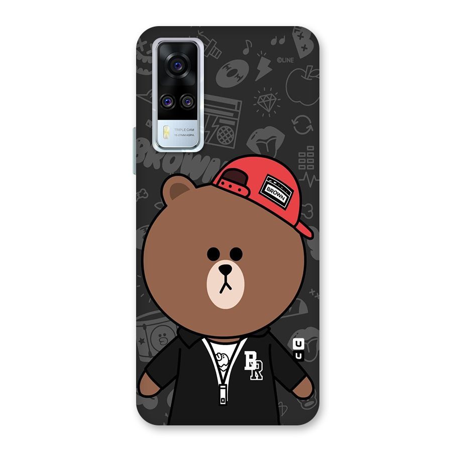 Panda Brown Back Case for Vivo Y31