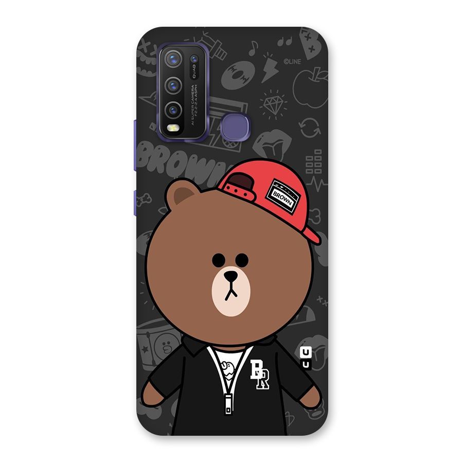 Panda Brown Back Case for Vivo Y50