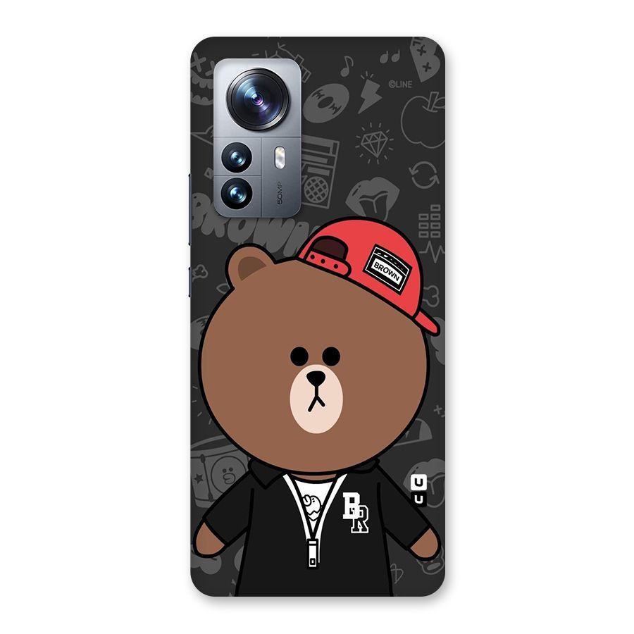 Panda Brown Back Case for Xiaomi 12 Pro