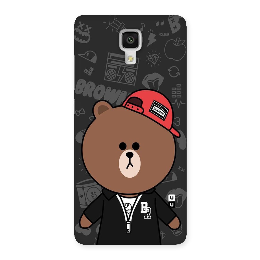 Panda Brown Back Case for Xiaomi Mi 4