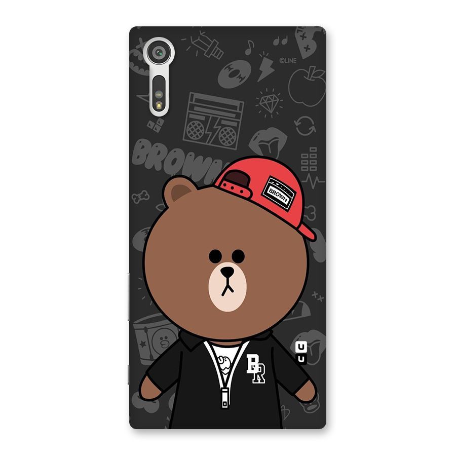Panda Brown Back Case for Xperia XZ
