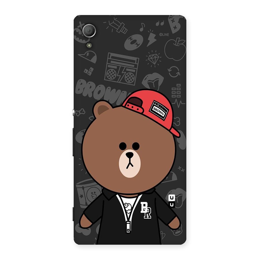 Panda Brown Back Case for Xperia Z4