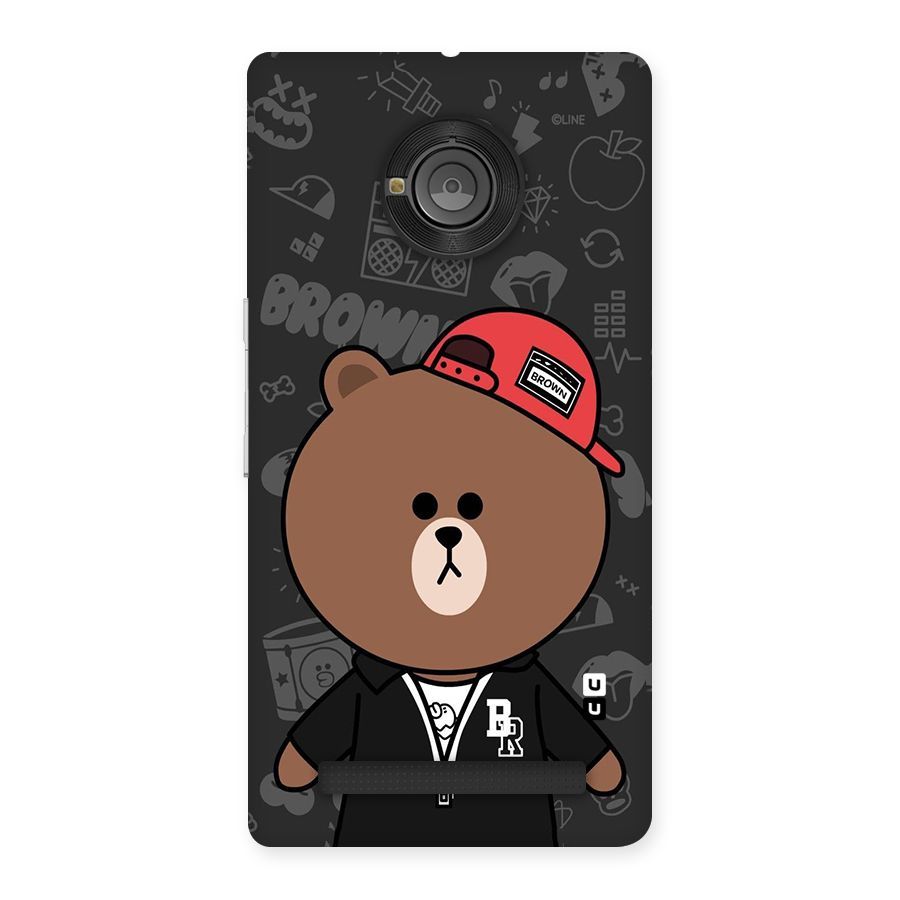 Panda Brown Back Case for Yu Yunique