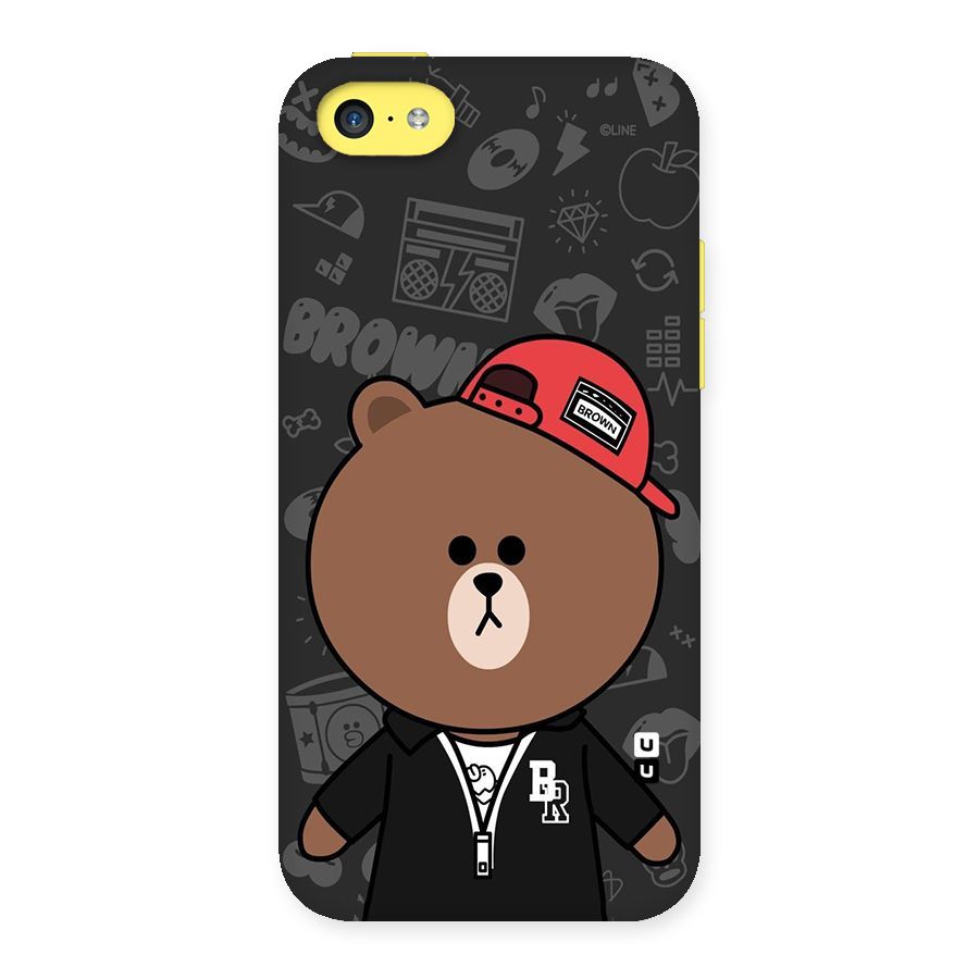 Panda Brown Back Case for iPhone 5C