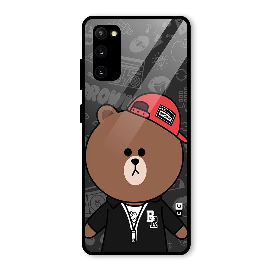 Panda Brown Glass Back Case for Galaxy S20 FE 5G