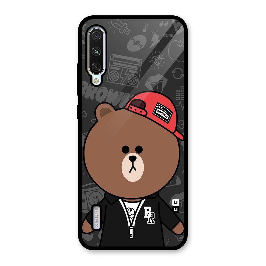 Panda Brown Glass Back Case for Mi A3