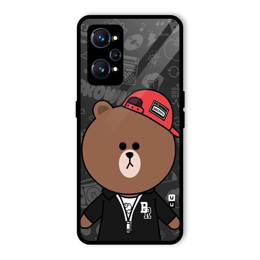 Panda Brown Glass Back Case for Realme GT 2