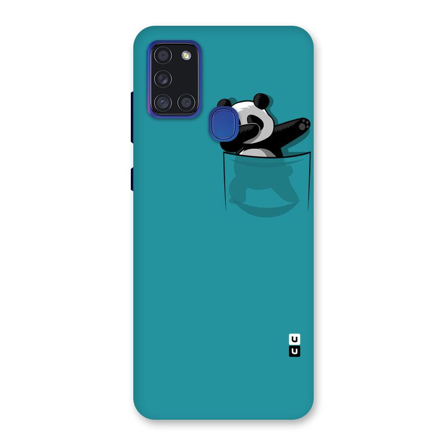 Panda Dabbing Away Back Case for Galaxy A21s