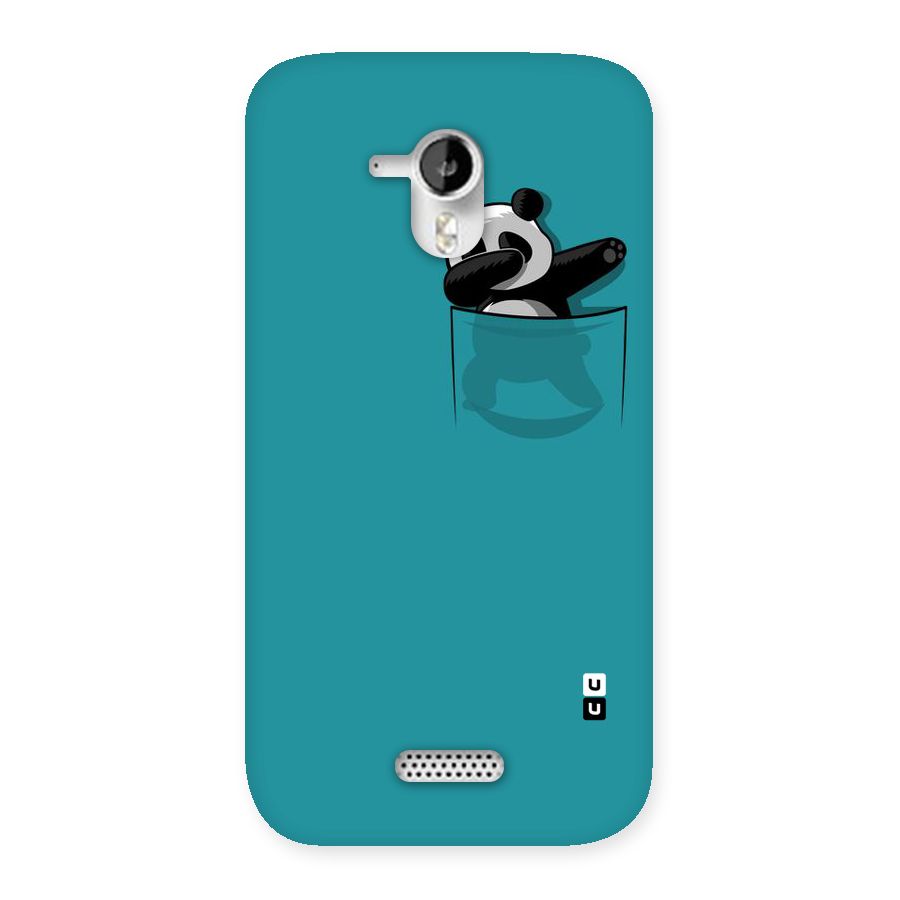 Panda Dabbing Away Back Case for Micromax Canvas HD A116