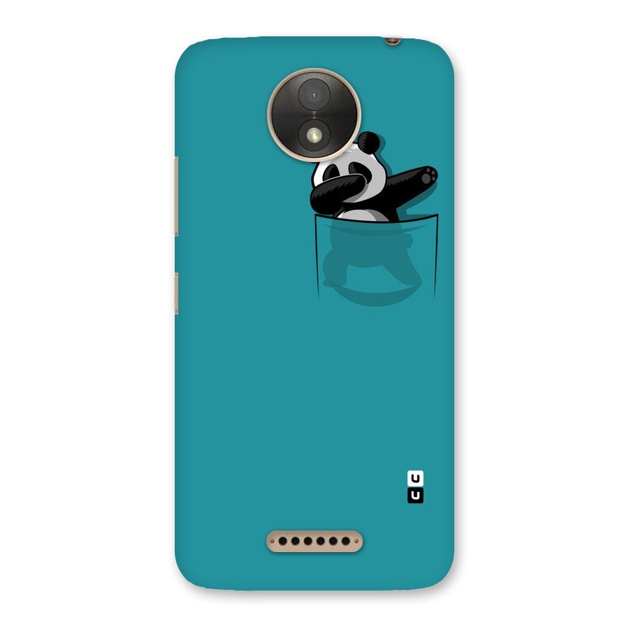 Panda Dabbing Away Back Case for Moto C Plus