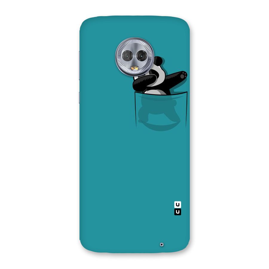Panda Dabbing Away Back Case for Moto G6 Plus