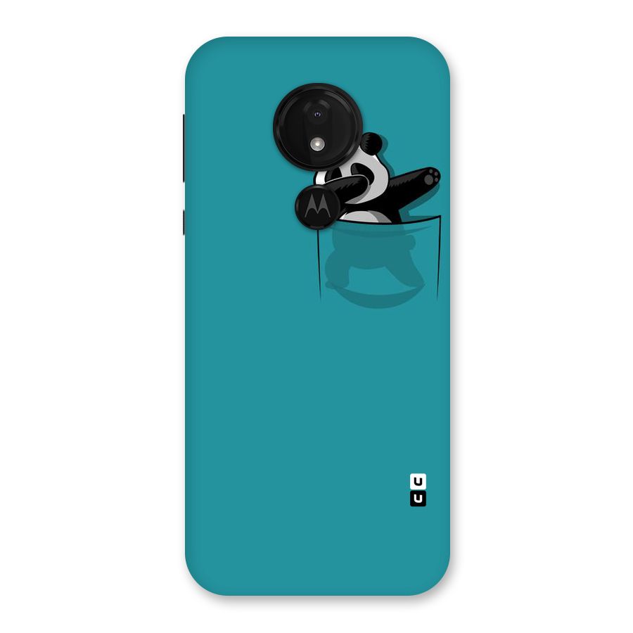 Panda Dabbing Away Back Case for Moto G7 Power