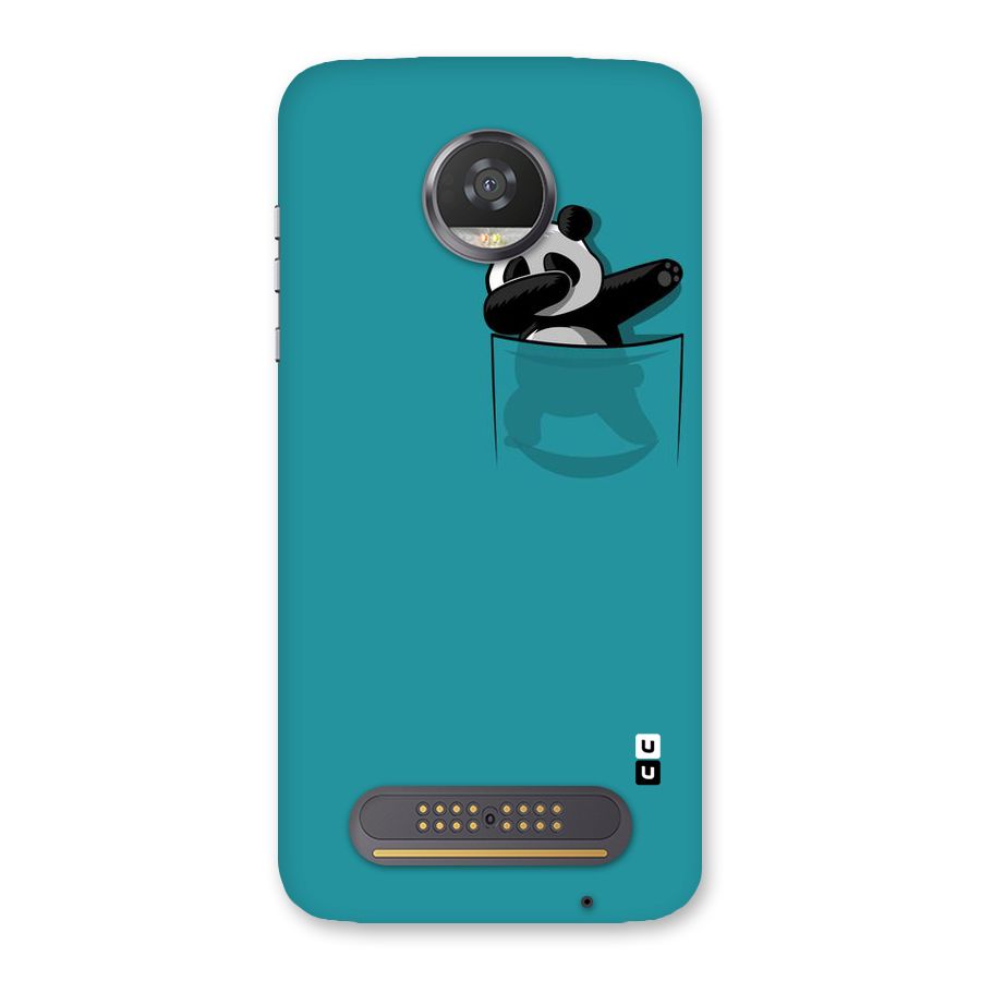 Panda Dabbing Away Back Case for Moto Z2 Play