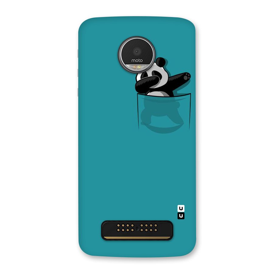 Panda Dabbing Away Back Case for Moto Z Play