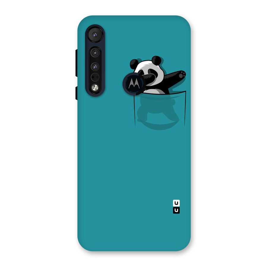 Panda Dabbing Away Back Case for Motorola One Macro