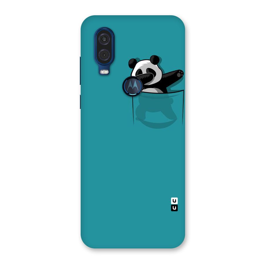 Panda Dabbing Away Back Case for Motorola One Vision