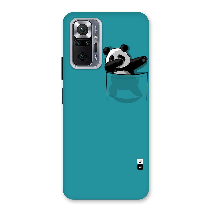 Panda Dabbing Away Back Case for Redmi Note 10 Pro