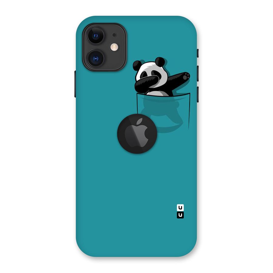 Panda Dabbing Away Back Case for iPhone 11 Logo Cut