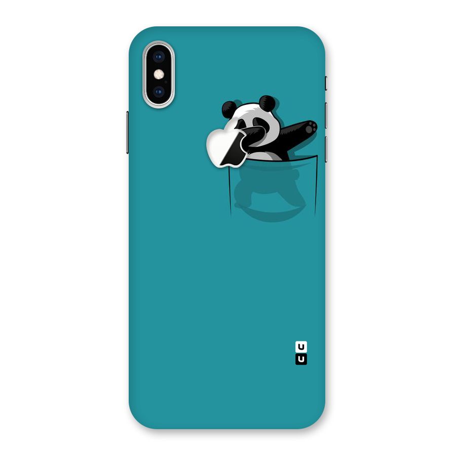 Panda Dabbing Away Back Case for iPhone XS Max Apple Cut