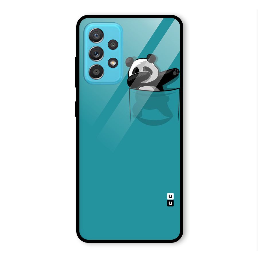 Panda Dabbing Away Glass Back Case for Galaxy A52s 5G