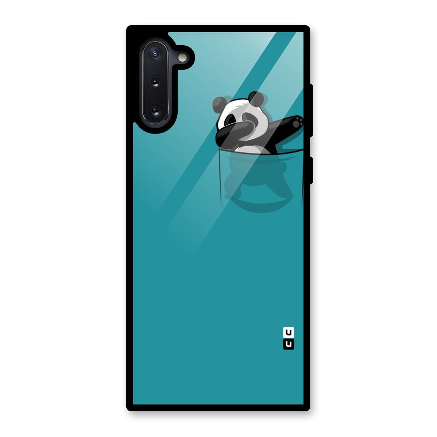 Panda Dabbing Away Glass Back Case for Galaxy Note 10