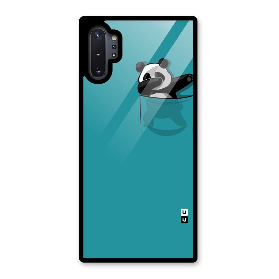 Panda Dabbing Away Glass Back Case for Galaxy Note 10 Plus