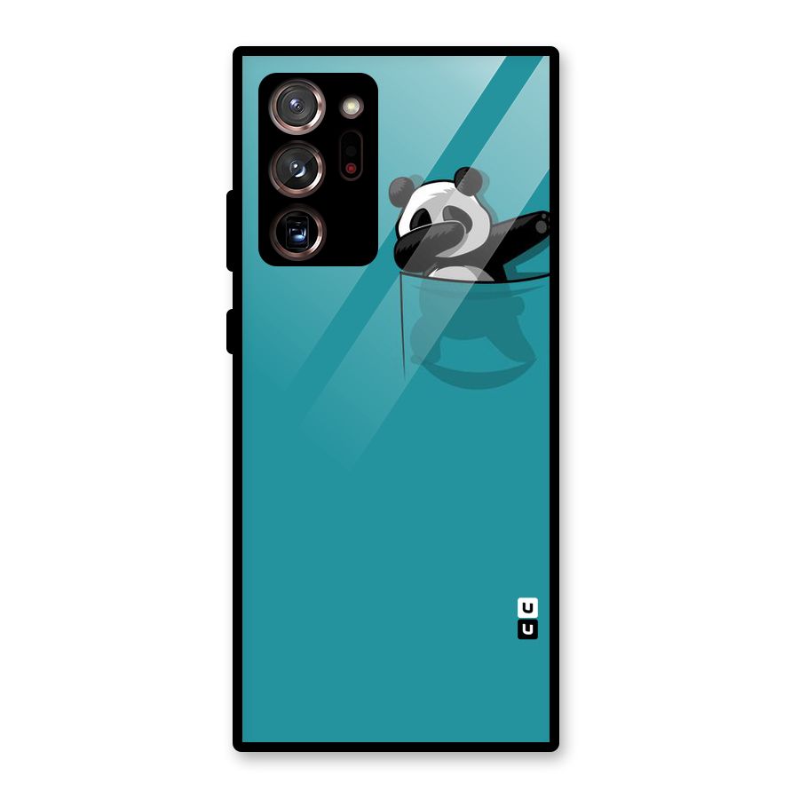Panda Dabbing Away Glass Back Case for Galaxy Note 20 Ultra