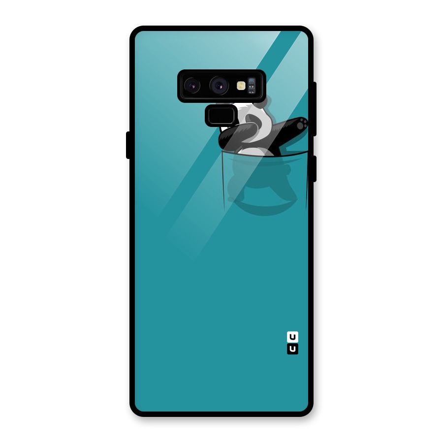 Panda Dabbing Away Glass Back Case for Galaxy Note 9
