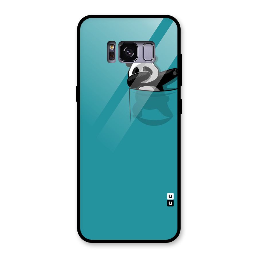 Panda Dabbing Away Glass Back Case for Galaxy S8