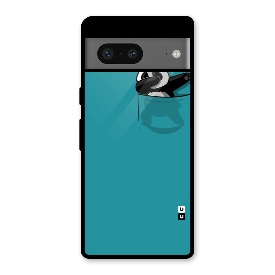Panda Dabbing Away Glass Back Case for Google Pixel 7