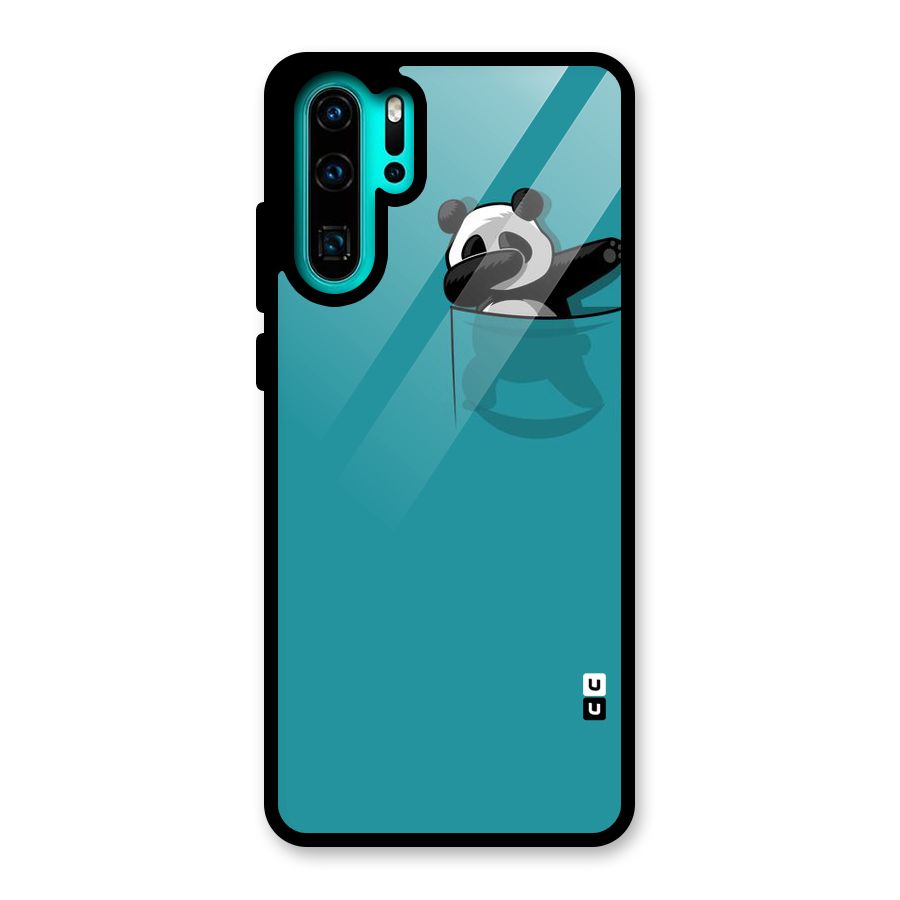 Panda Dabbing Away Glass Back Case for Huawei P30 Pro