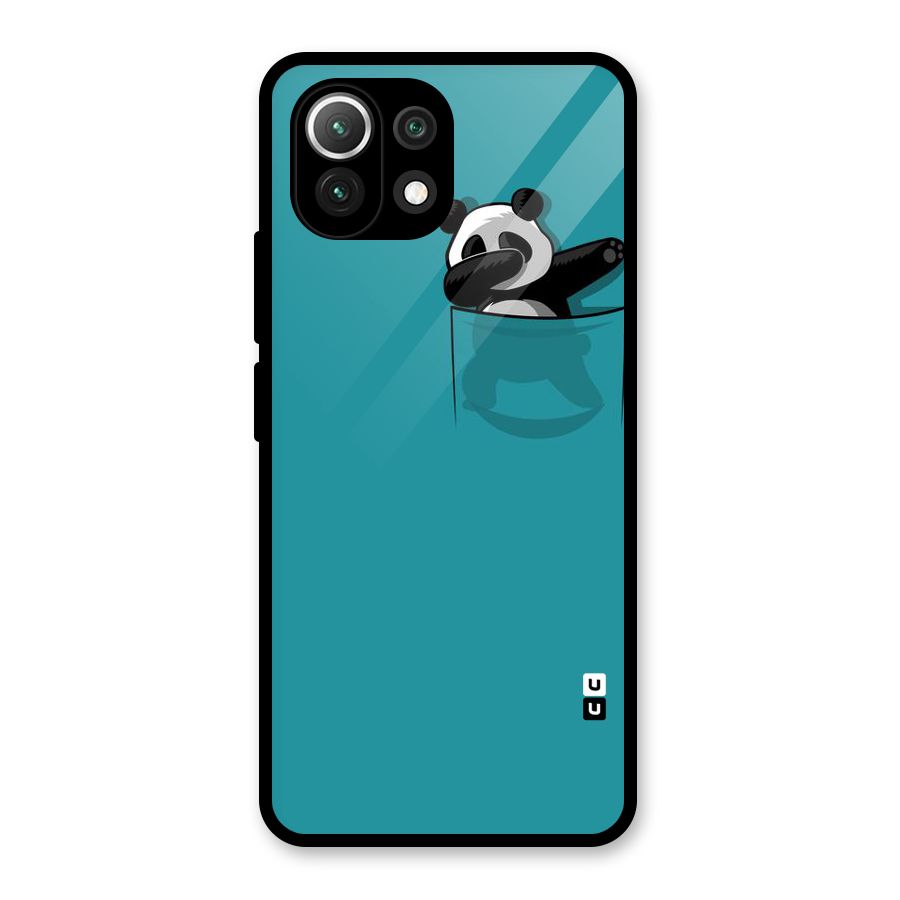 Panda Dabbing Away Glass Back Case for Mi 11 Lite