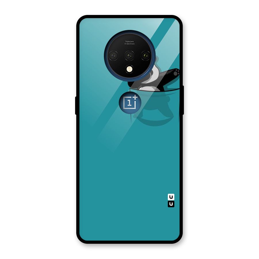 Panda Dabbing Away Glass Back Case for OnePlus 7T
