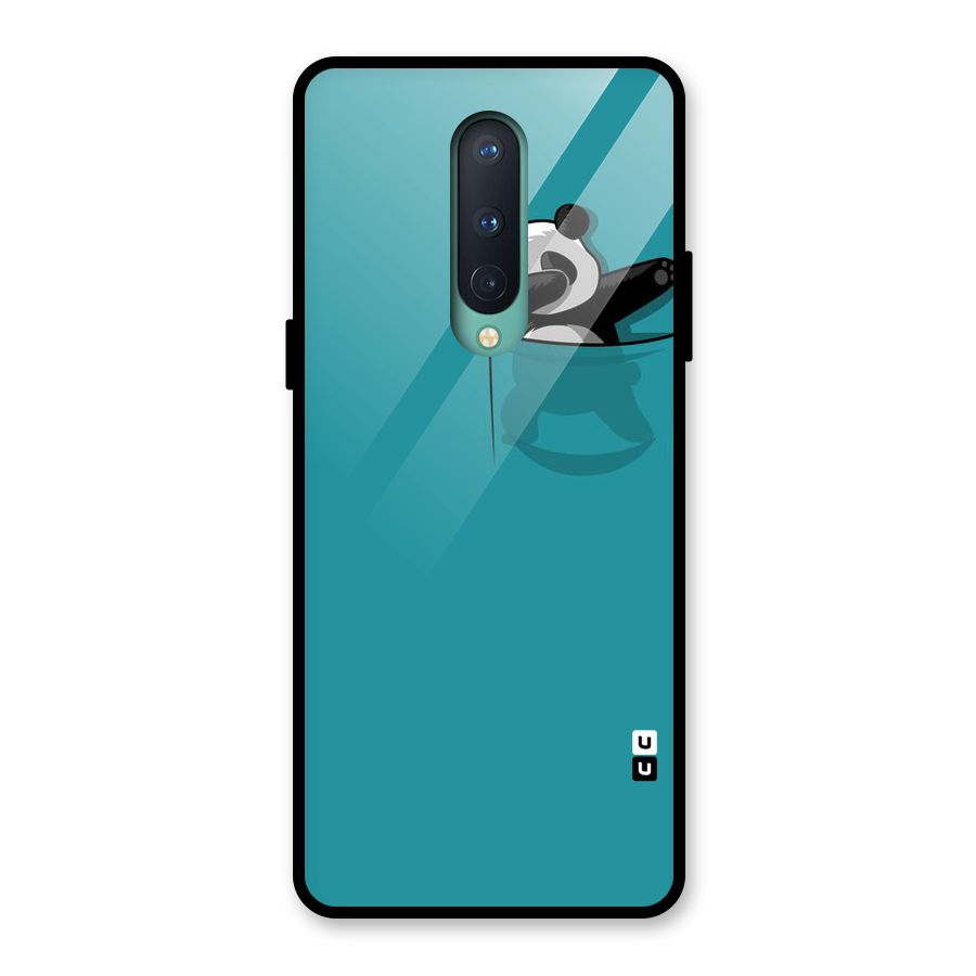 Panda Dabbing Away Glass Back Case for OnePlus 8