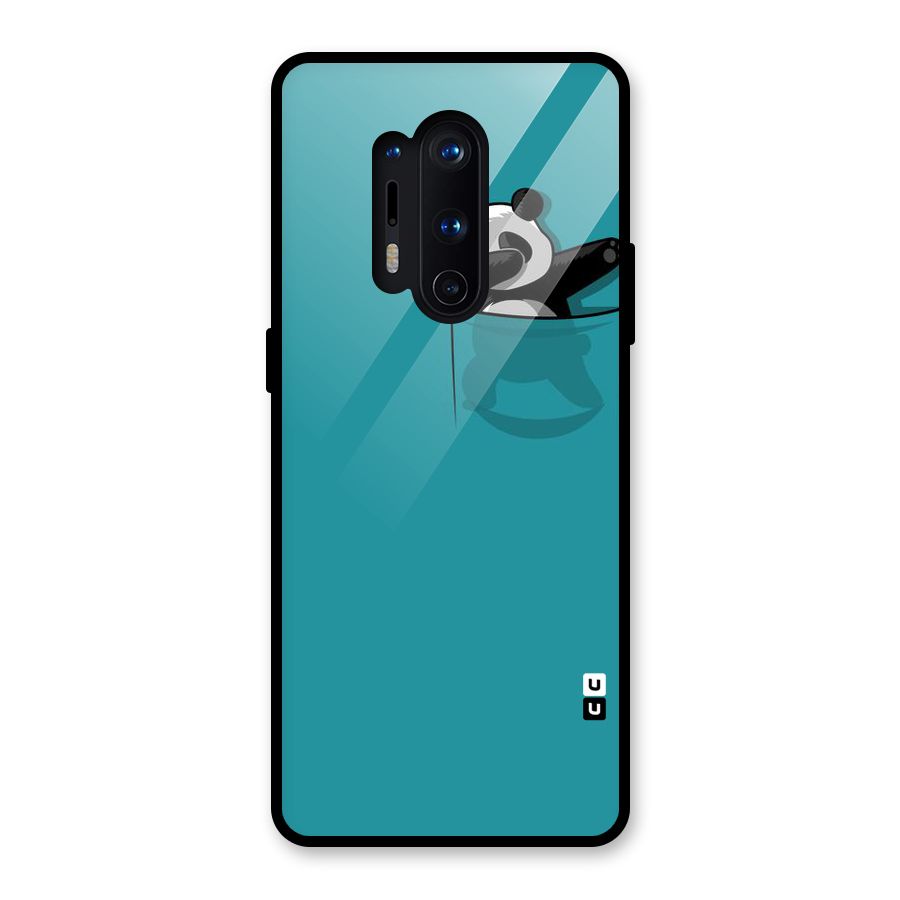 Panda Dabbing Away Glass Back Case for OnePlus 8 Pro