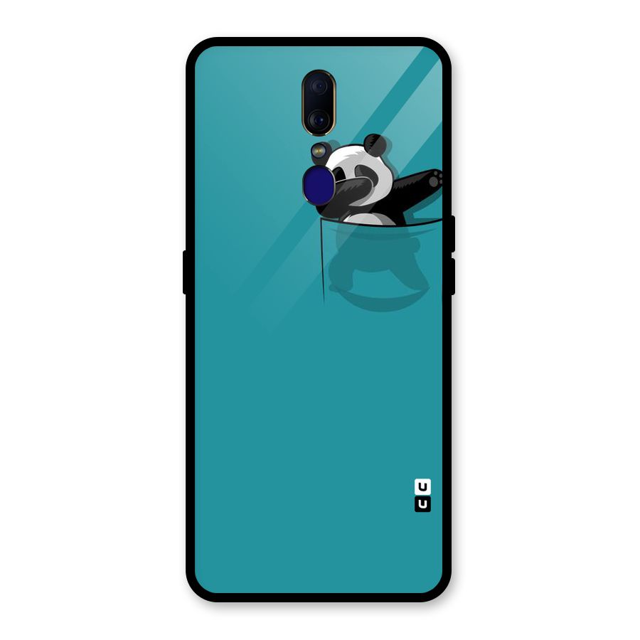 Panda Dabbing Away Glass Back Case for Oppo F11