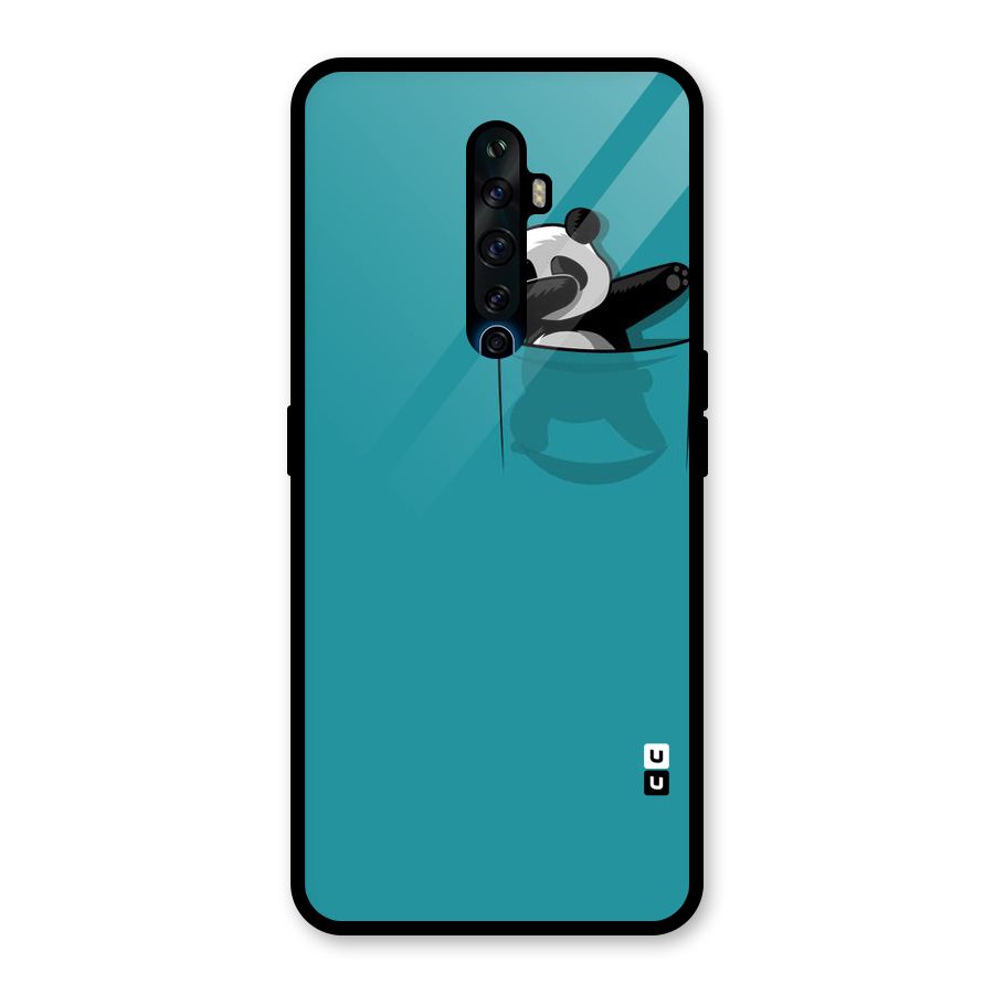 Panda Dabbing Away Glass Back Case for Oppo Reno2 Z