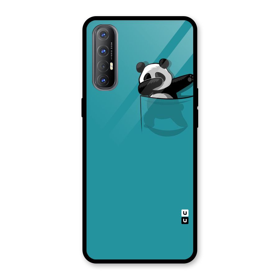 Panda Dabbing Away Glass Back Case for Oppo Reno3 Pro